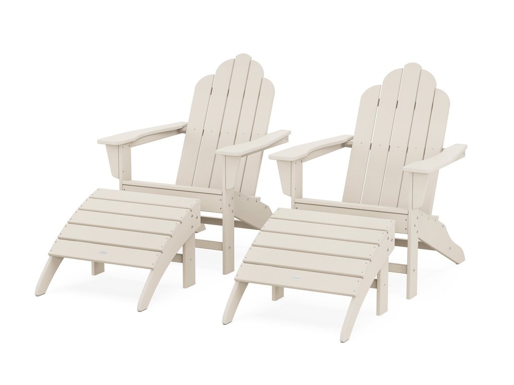 Long Island Adirondack Chair 4-Piece Set with Ottomans Photo