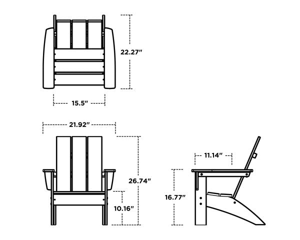 Kids Modern Adirondack Chair - Retreat Home Furniture