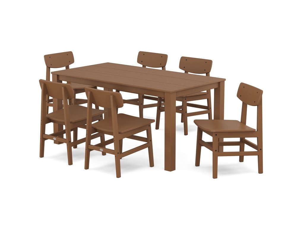 Modern Studio Urban Chair 7-Piece Parsons Table Dining Set Photo