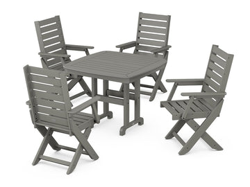 Captain Folding Chair 5-Piece Dining Set Photo