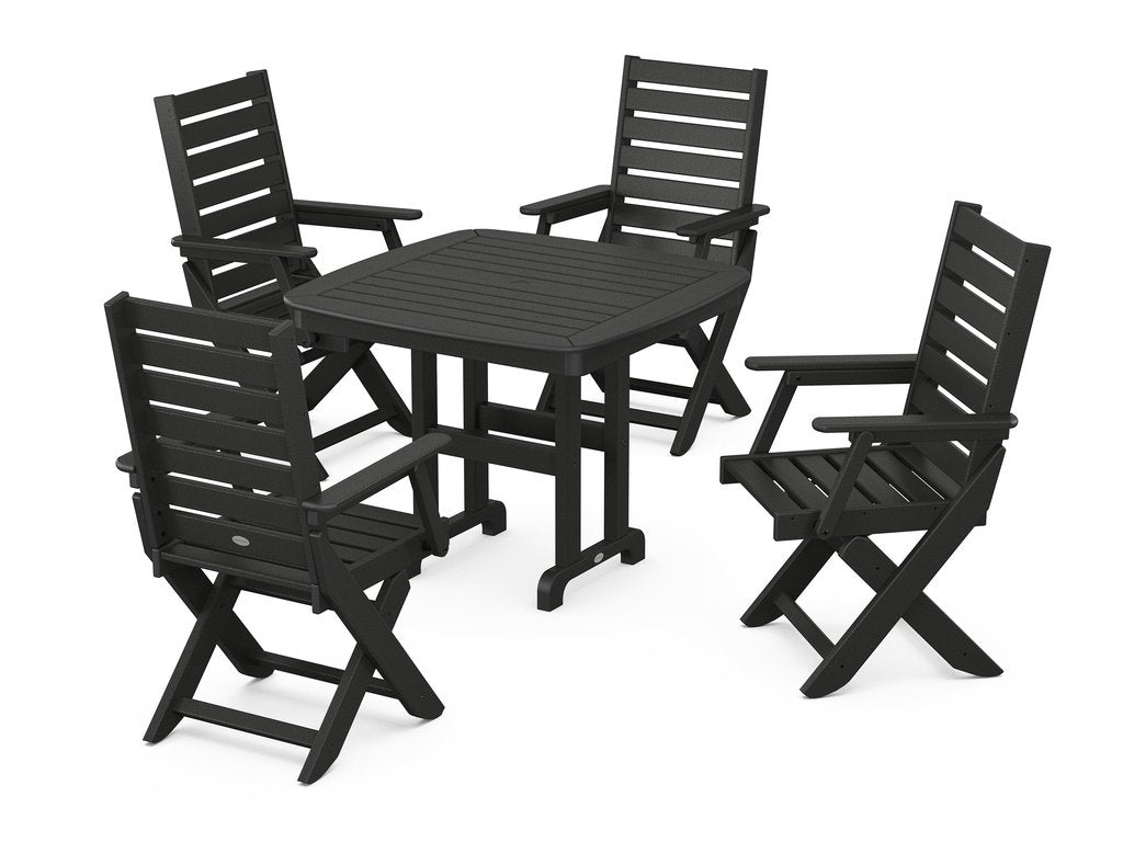 Captain Folding Chair 5-Piece Dining Set Photo