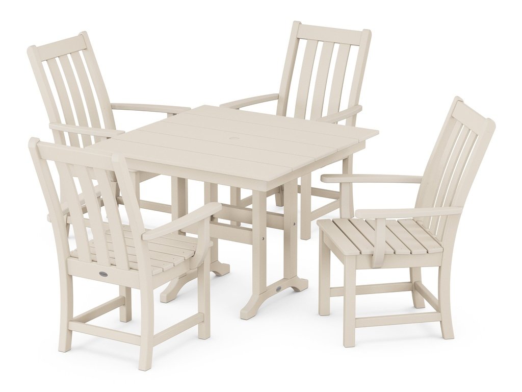 Vineyard 5-Piece Farmhouse Dining Set Photo