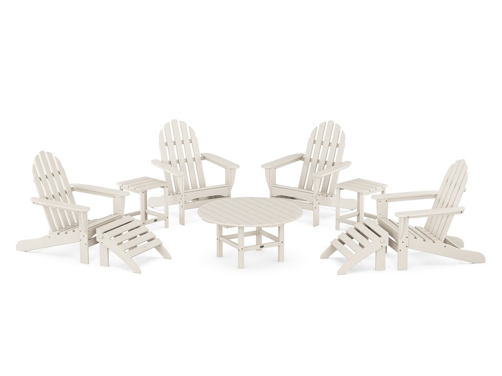 Classic Adirondack Chair 9-Piece Conversation Set Photo