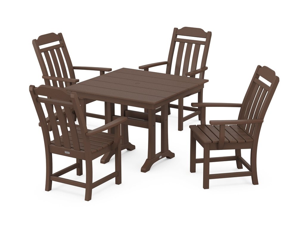 Country Living 5-Piece Farmhouse Dining Set with Trestle Legs Photo