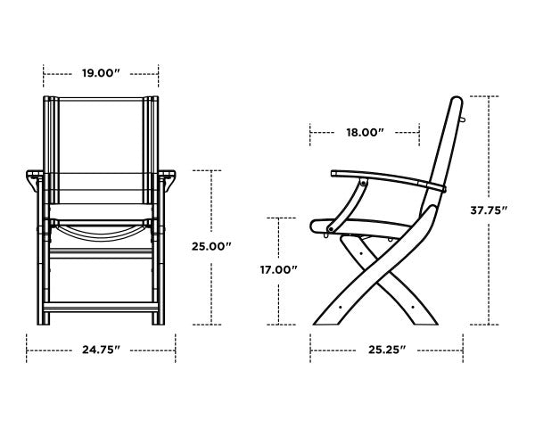 Coastal Folding Chair | Natural Finish - Retreat Home Furniture