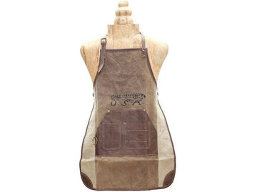 USA Print Canvas & Leather Apron