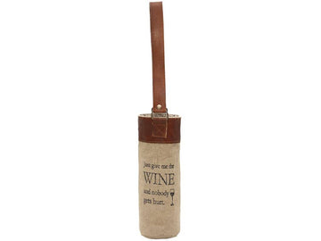 Nobody Gets Hurt Wine Bag