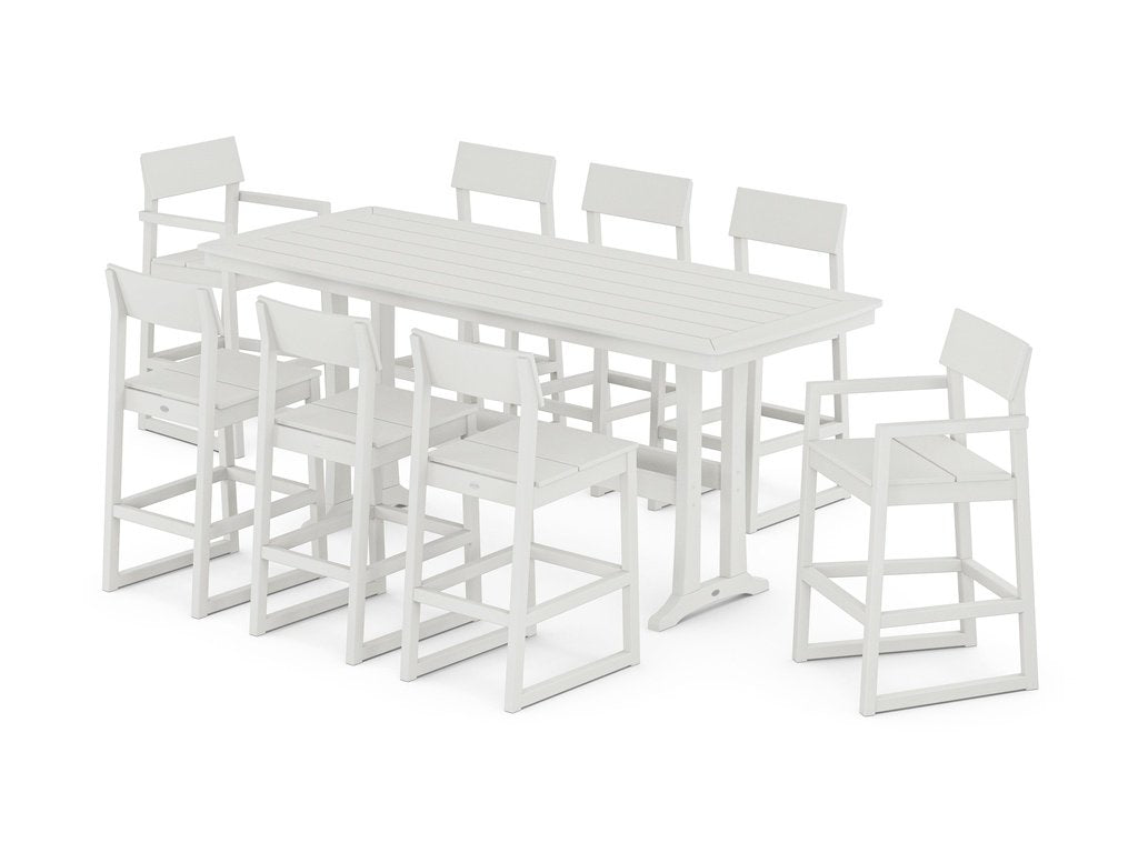 EDGE 9-Piece Bar Set with Trestle Legs Photo