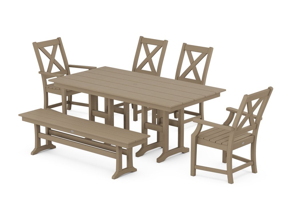 Braxton 6-Piece Farmhouse Dining Set Photo