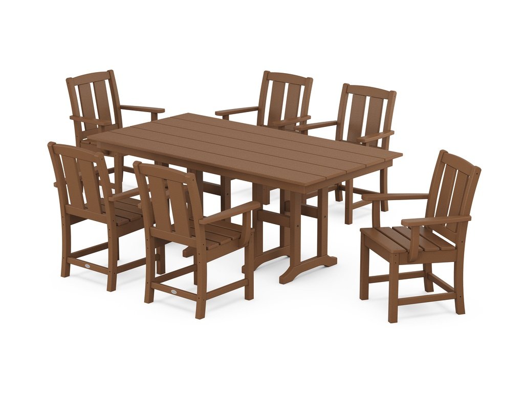 Mission Arm Chair 7-Piece Farmhouse Dining Set Photo