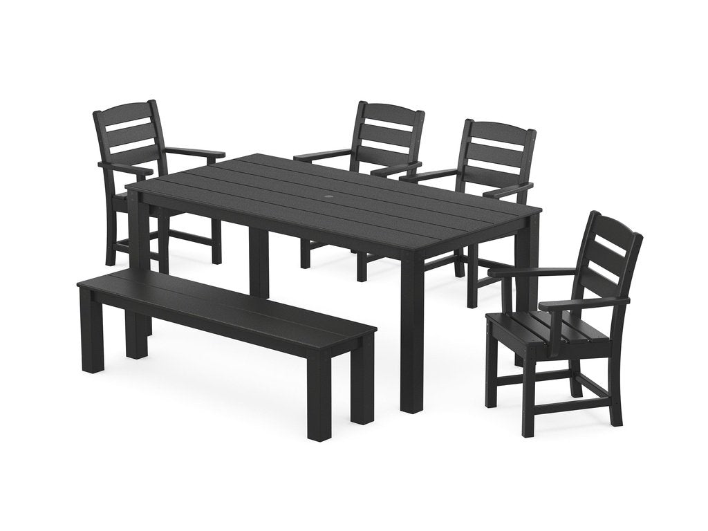 Lakeside 6-Piece Parsons Dining Set with Bench Photo