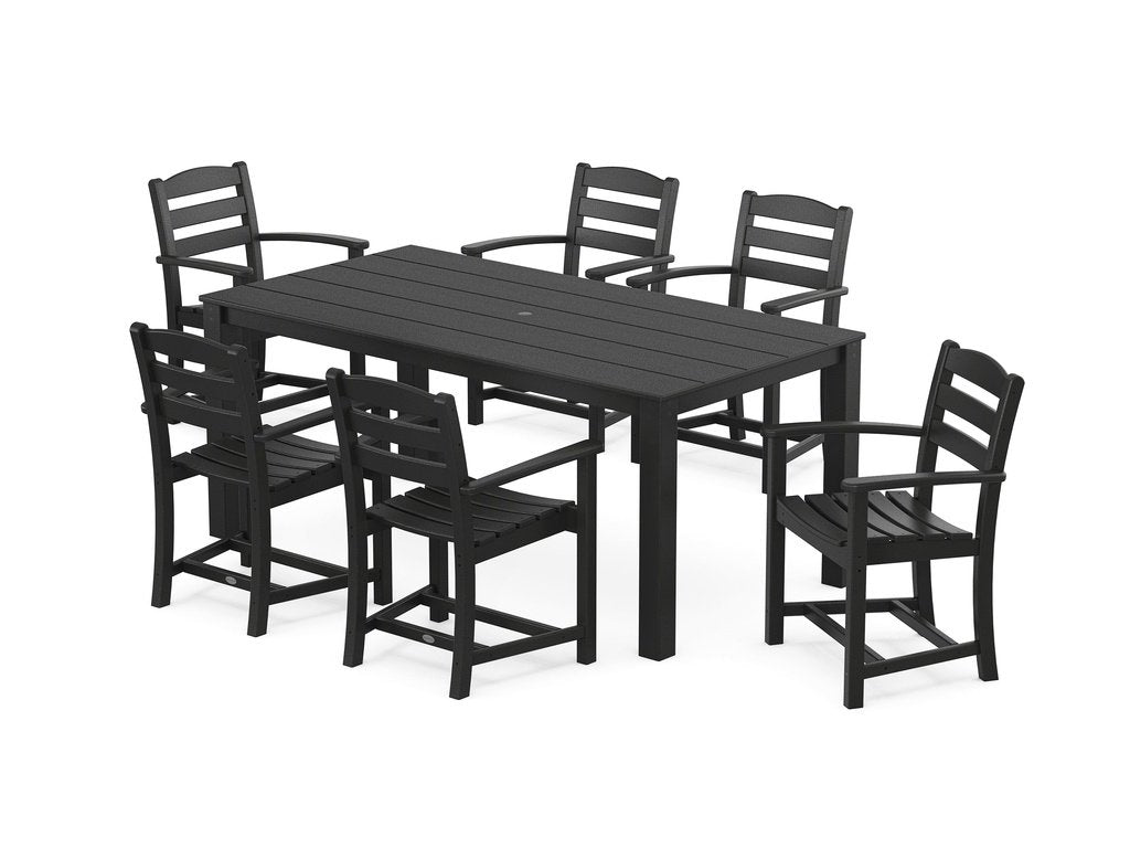 La Casa Cafe' Arm Chair 7-Piece Parsons Dining Set Photo