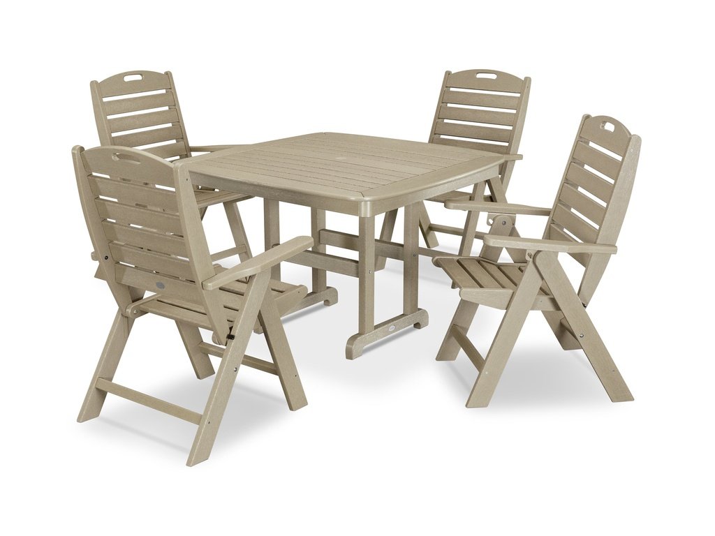 Nautical Highback Chair 5-Piece Dining Set Photo