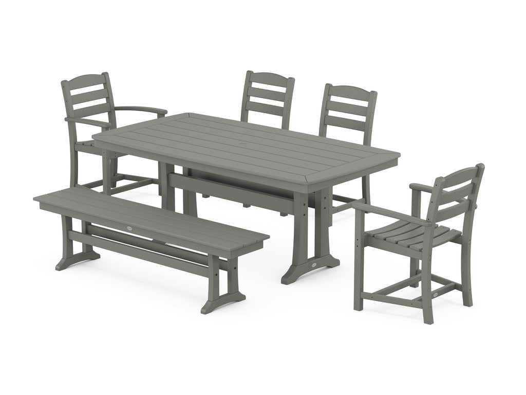 La Casa Cafe 6-Piece Dining Set with Trestle Legs Photo