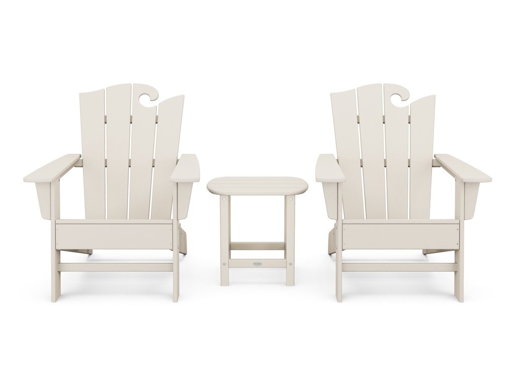 Wave 3-Piece Adirondack Set with The Ocean Chair Photo