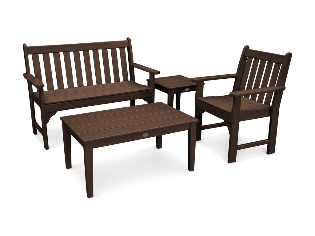 Vineyard 4-Piece Bench Seating Set Photo