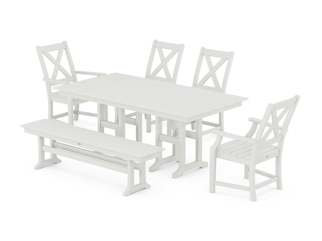 Braxton 6-Piece Farmhouse Dining Set Photo