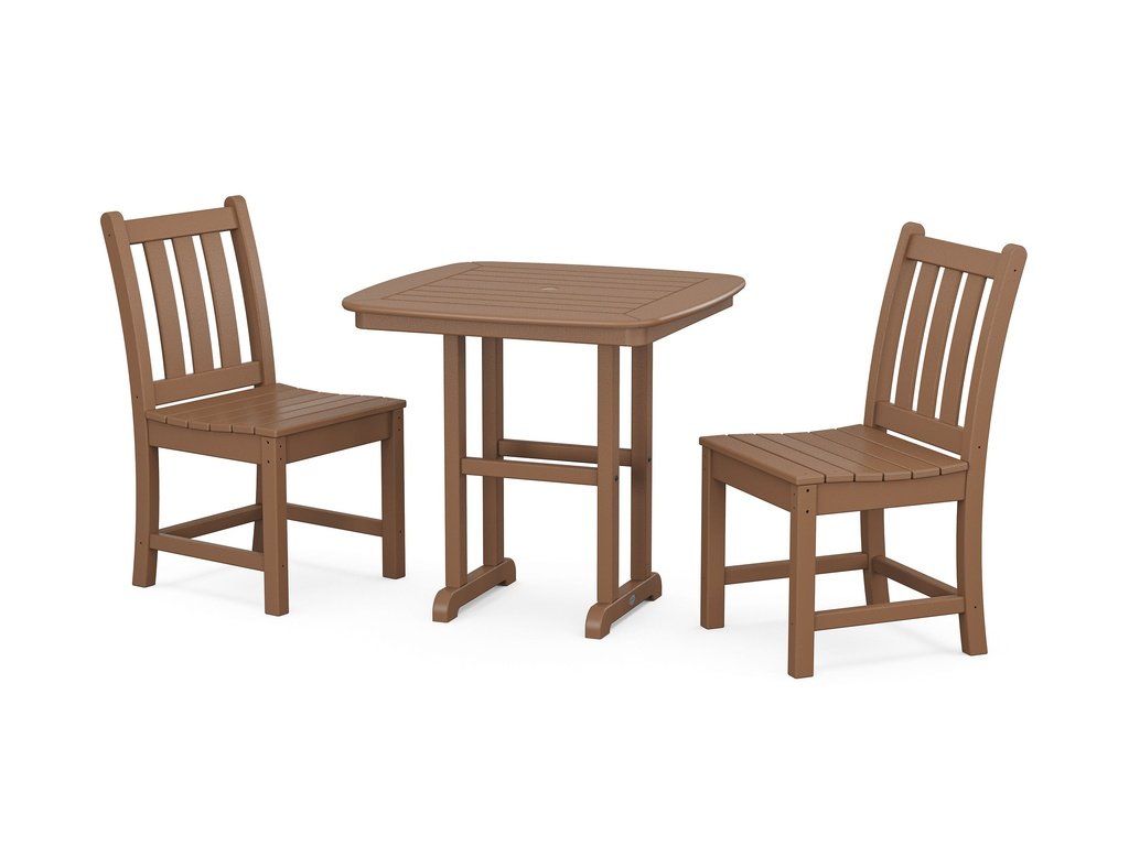 Traditional Garden Side Chair 3-Piece Dining Set Photo