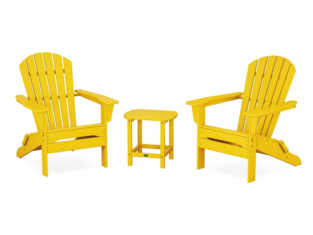 South Beach 3-Piece Folding Adirondack Set Photo