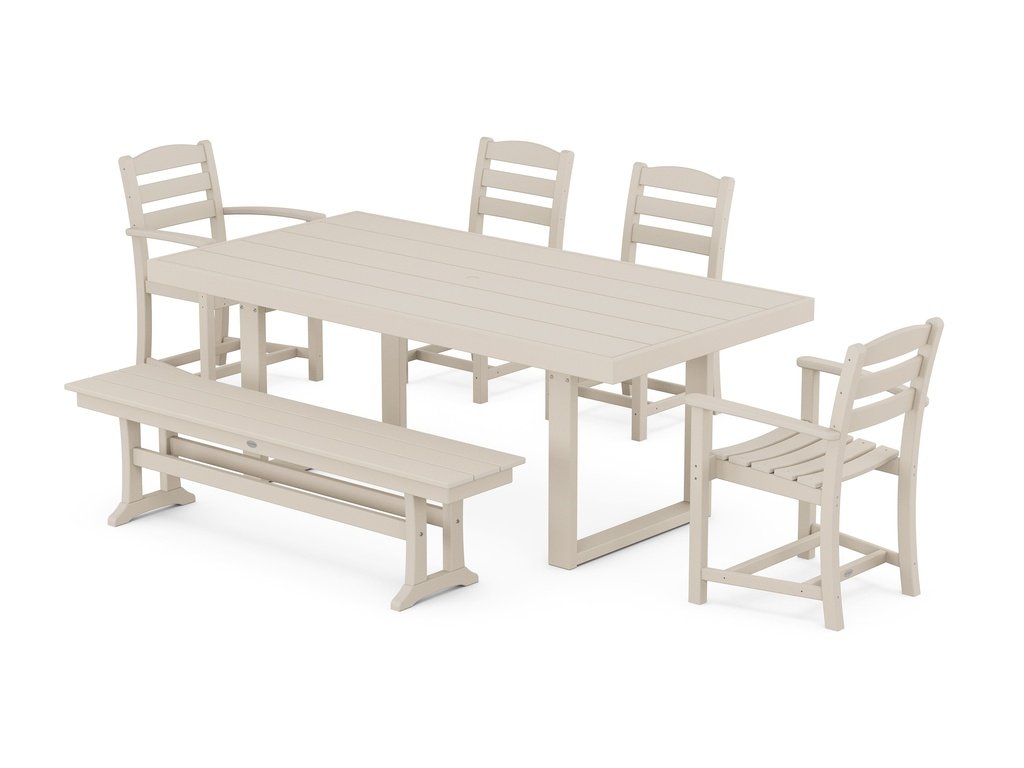 La Casa Café 6-Piece Dining Set with Bench Photo