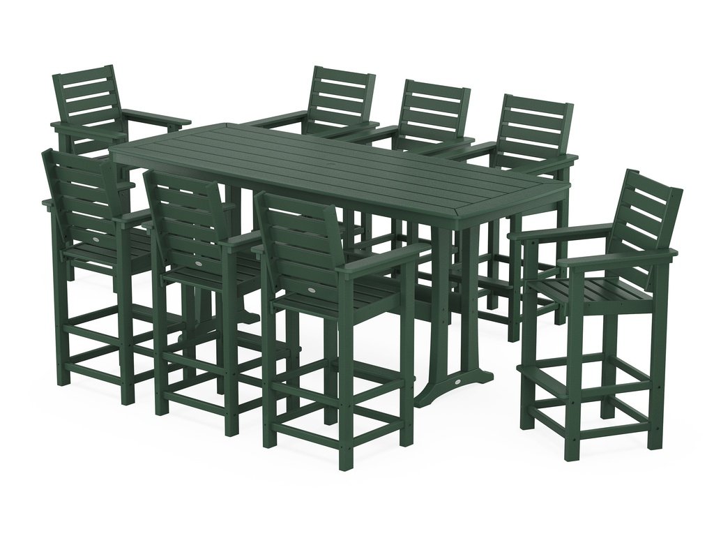 Captain 9-Piece Bar Set with Trestle Legs Photo