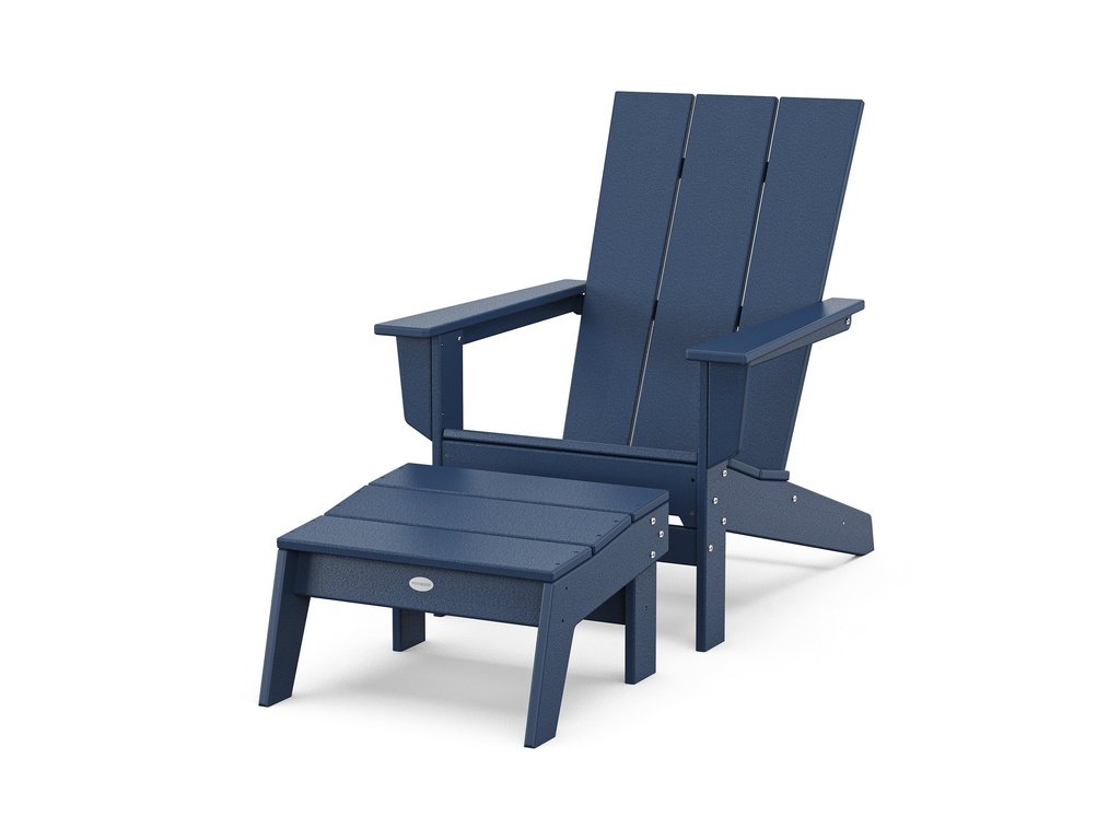 Modern Studio Adirondack Chair with Ottoman Photo