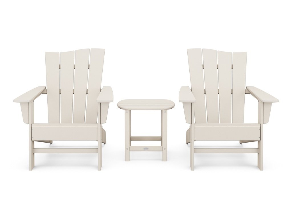 Wave 3-Piece Adirondack Chair Set Photo