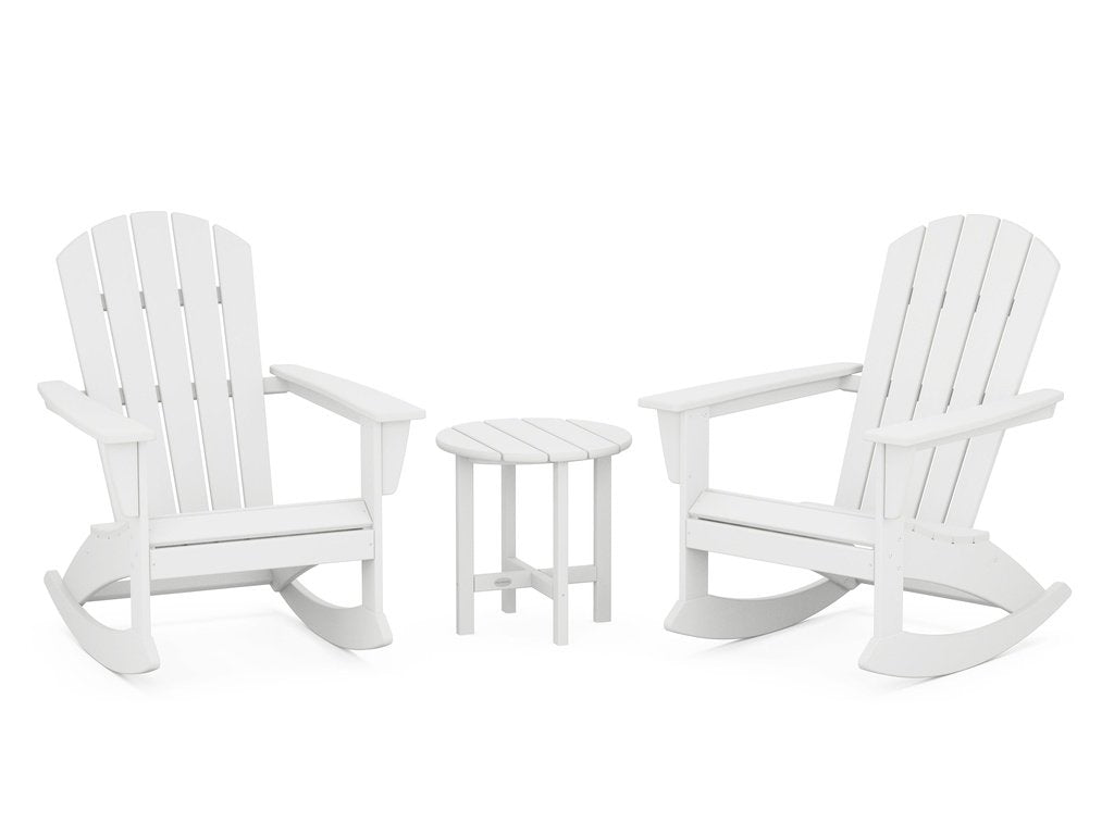 Nautical 3-Piece Adirondack Rocking Chair Set Photo