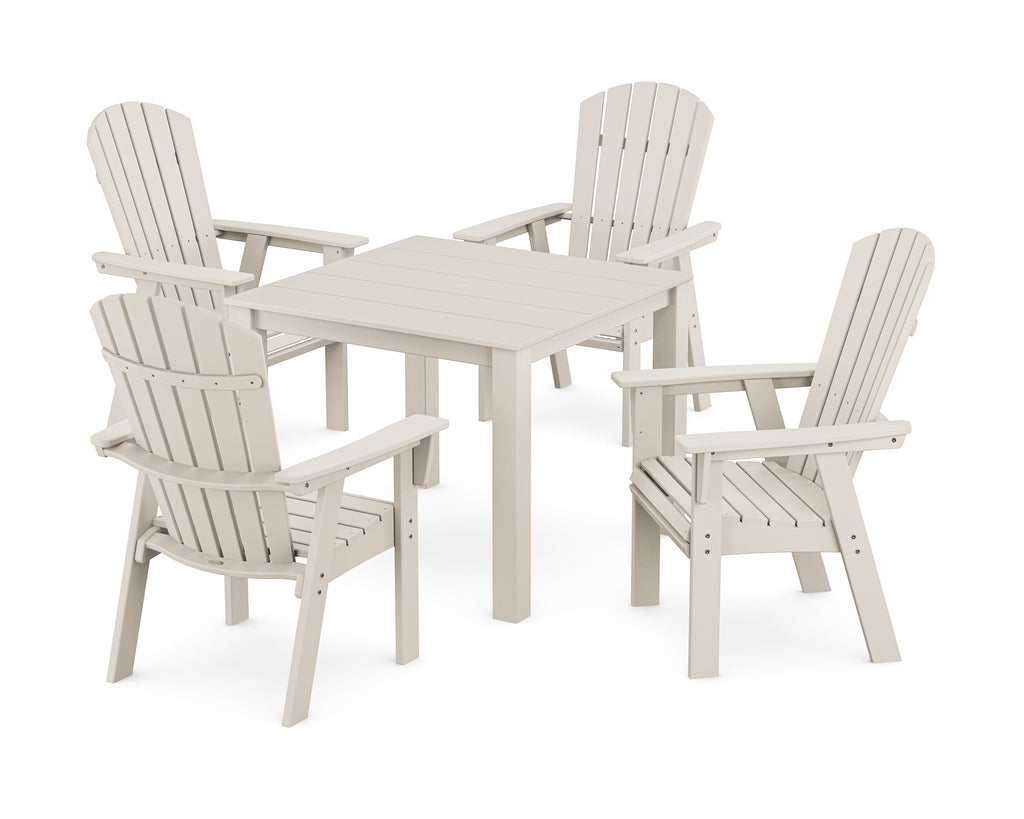 Nautical Curveback Adirondack 5-Piece Parsons Dining Set Photo