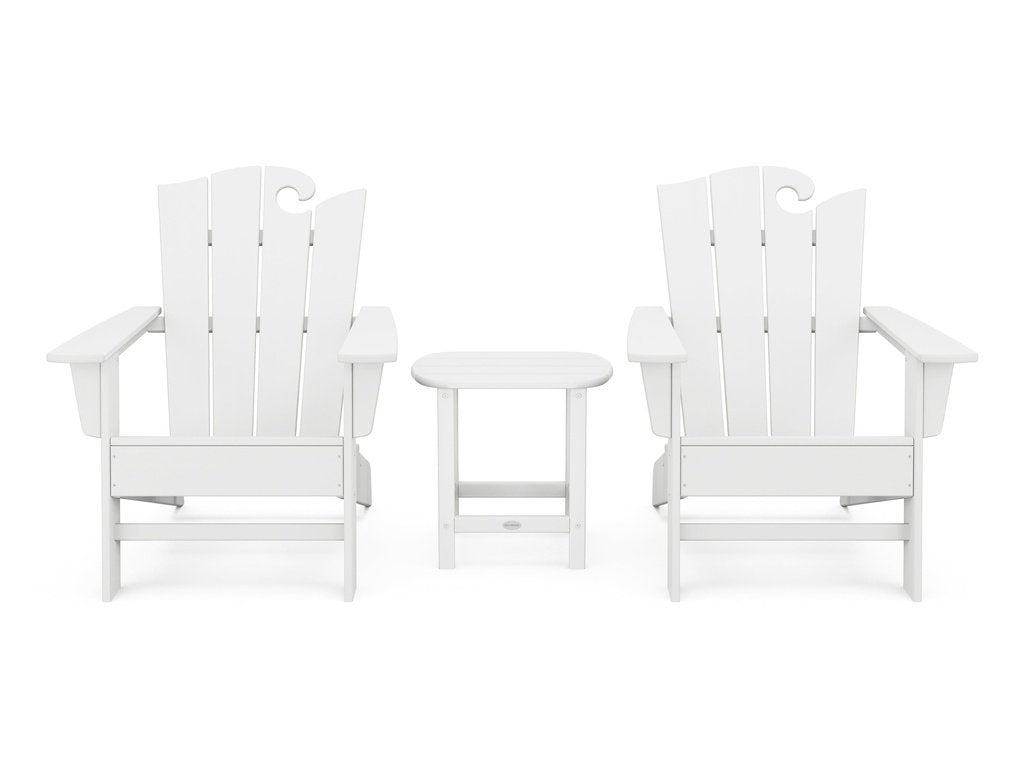 Wave 3-Piece Adirondack Set with The Ocean Chair Photo