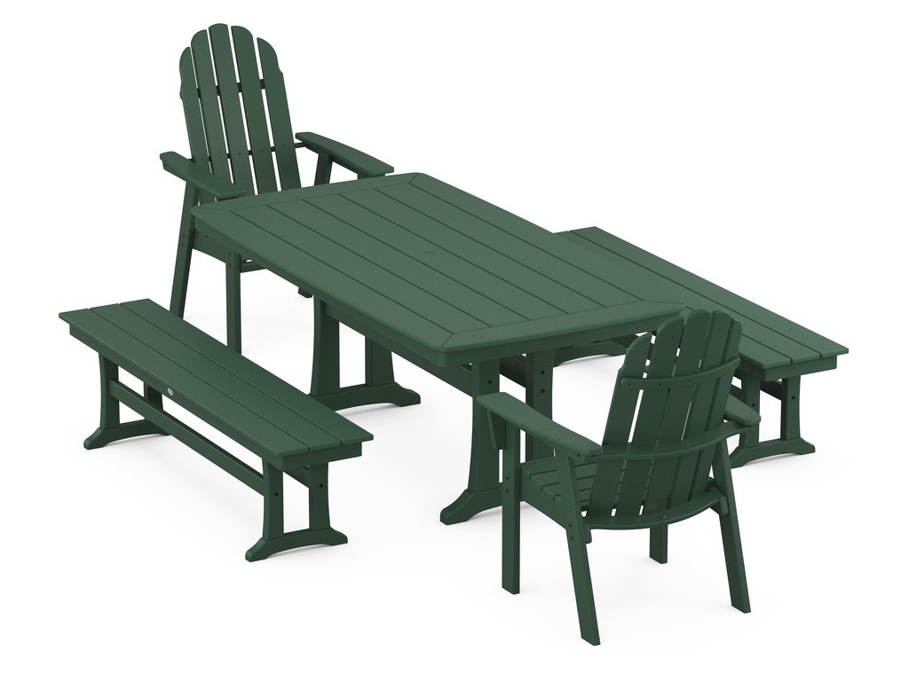 Vineyard Adirondack 5-Piece Dining Set with Trestle Legs Photo