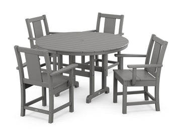 Prairie 5-Piece Round Farmhouse Dining Set Photo