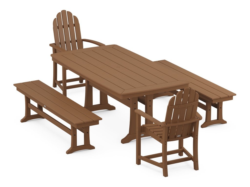 Classic Adirondack 5-Piece Dining Set with Trestle Legs Photo