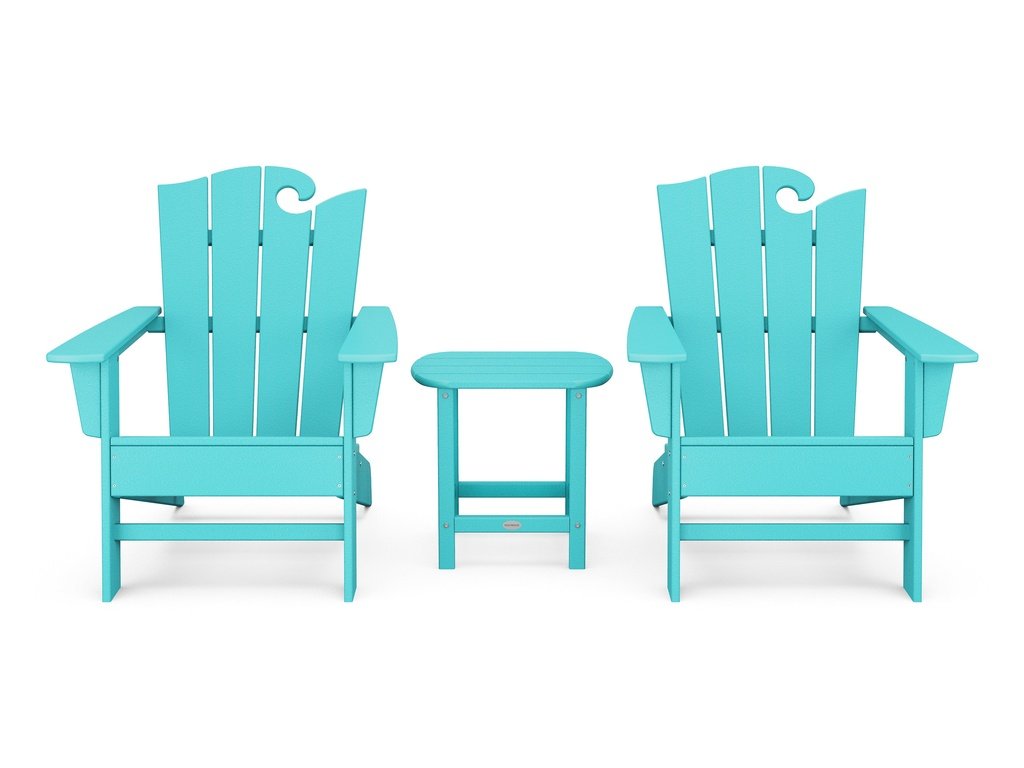 Wave 3-Piece Adirondack Set with The Ocean Chair Photo