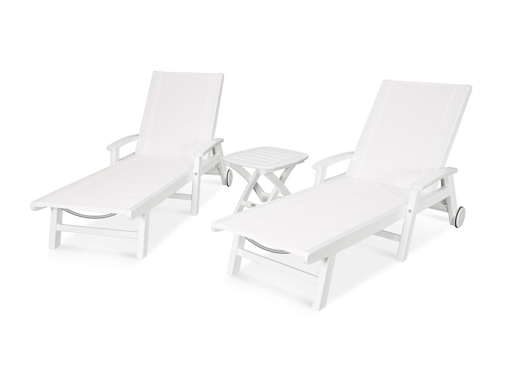 Coastal 3-Piece Wheeled Chaise Set Photo