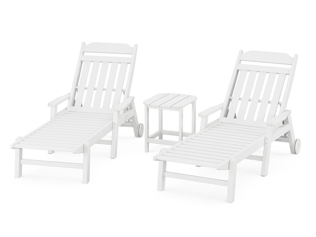 Country Living 3-Piece Chaise Set with Arms and Wheels Photo