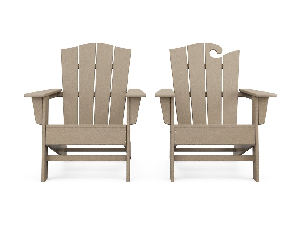 Wave 2-Piece Adirondack Chair Set with The Crest Chair Photo