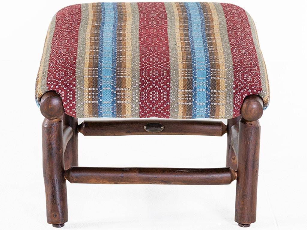 Hickory Leanback Ottoman - Half Dome