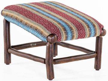 Hickory Leanback Ottoman - Half Dome