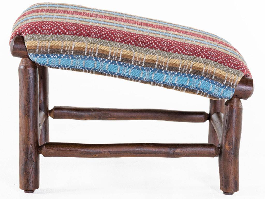 Hickory Leanback Ottoman - Half Dome