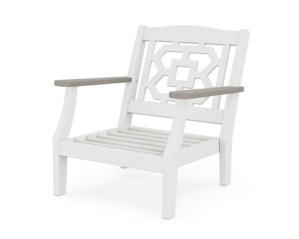 Chinoiserie Deep Seating Chair | Natural Finish - Retreat Home Furniture