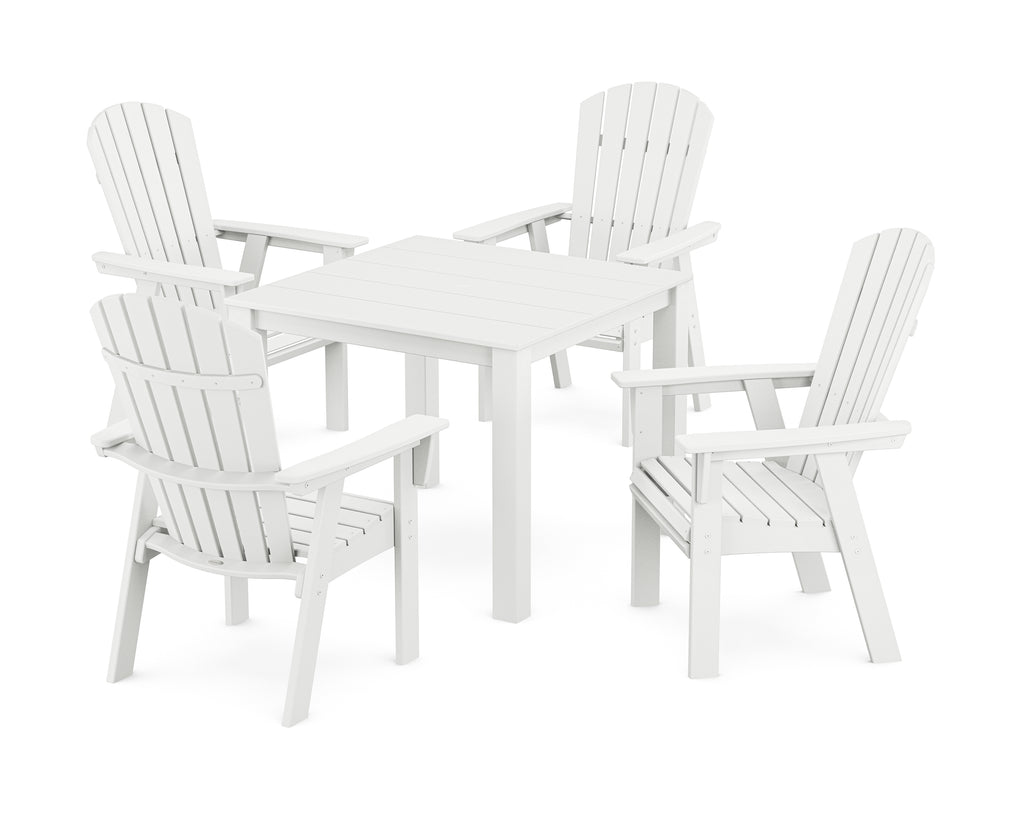 Nautical Curveback Adirondack 5-Piece Parsons Dining Set Photo