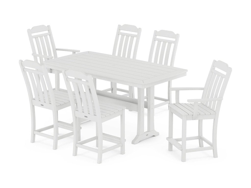 Country Living 7-Piece Counter Set with Trestle Legs Photo