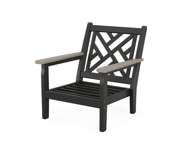 Chippendale Deep Seating Chair | Natural Finish - Retreat Home Furniture