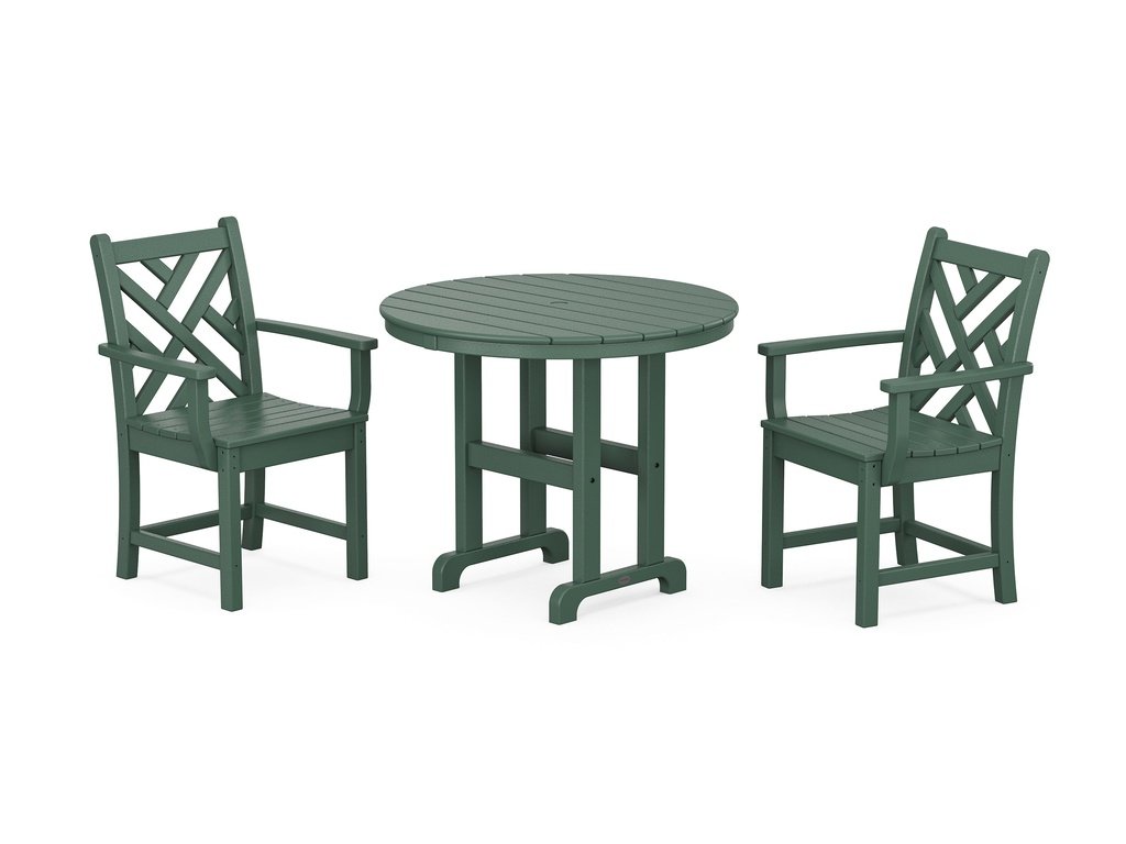 Chippendale 3-Piece Round Dining Set Photo