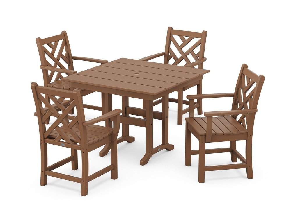 Chippendale 5-Piece Farmhouse Dining Set Photo