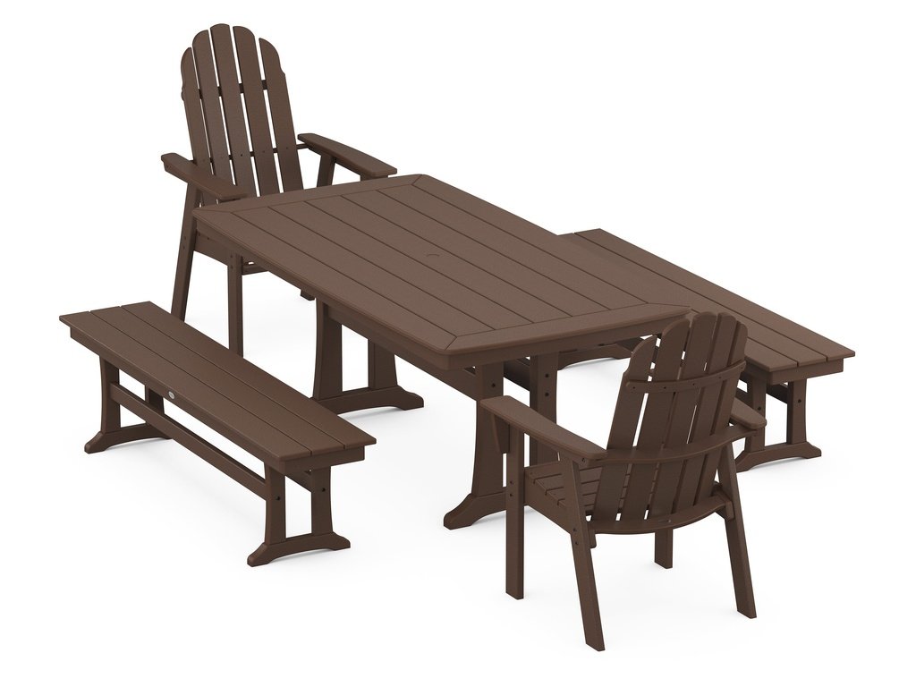 Vineyard Adirondack 5-Piece Dining Set with Trestle Legs Photo