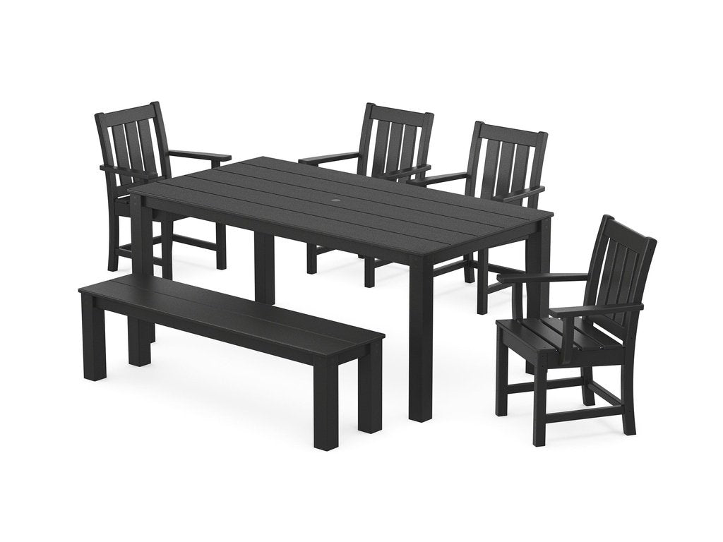 Oxford 6-Piece Parsons Dining Set with Bench Photo