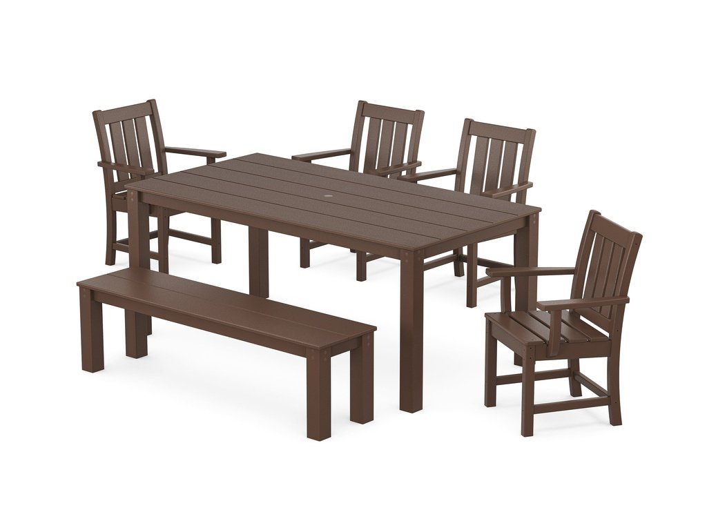 Oxford 6-Piece Parsons Dining Set with Bench Photo