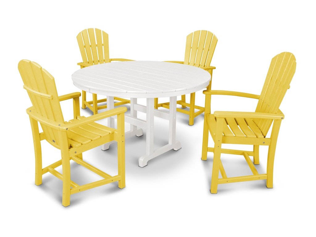 Palm Coast 5-Piece Round Farmhouse Dining Set Photo